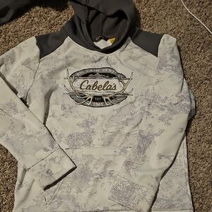 Cabela's Gray Camouflage Hoodie